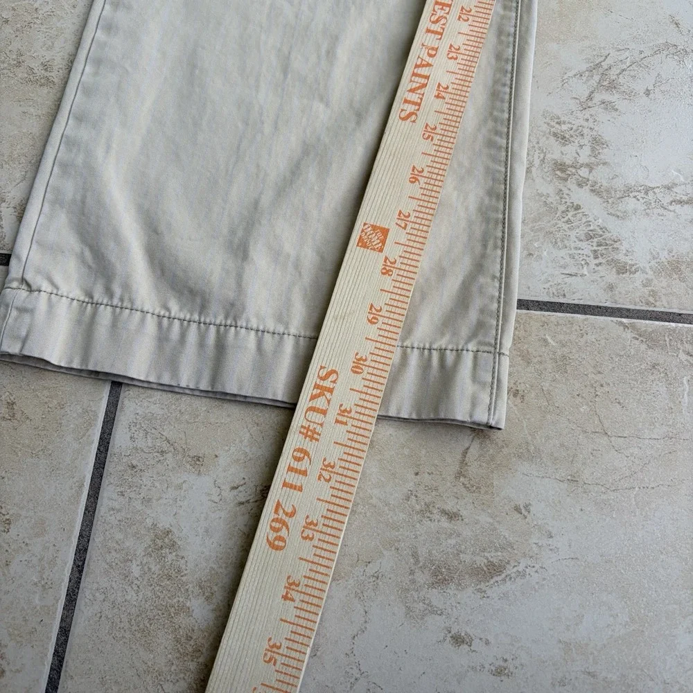Vintage Banana‎ Republic Pants Mens 31x32 Beige Pinstriped Relaxed Fit Chino Y2K